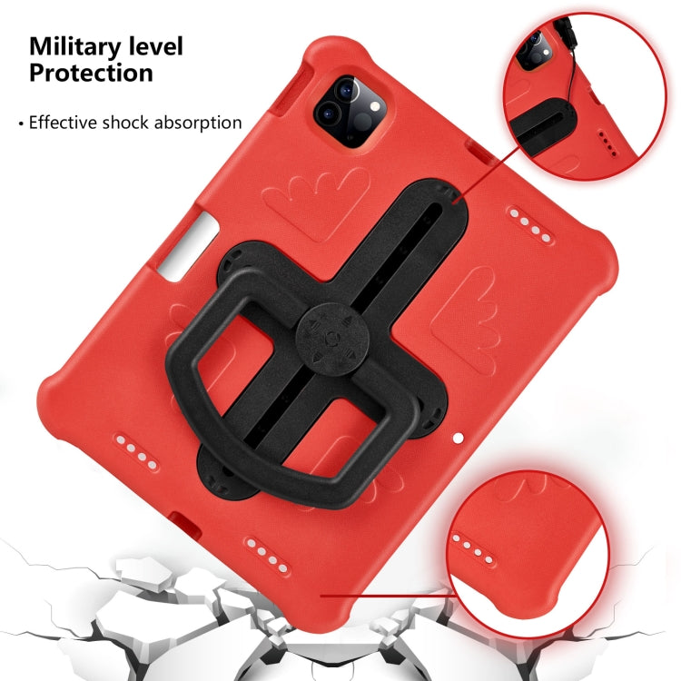 For iPad Pro 11 2025 / 2024 Shield 360 Rotation Handle EVA Shockproof PC Tablet Case