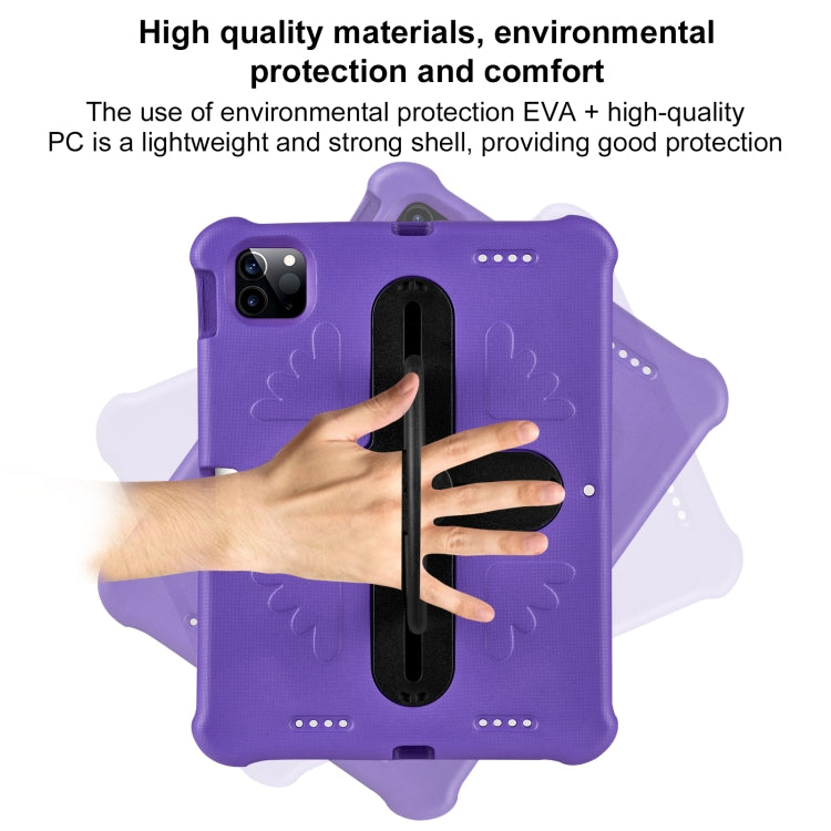 For iPad Pro 11 2025 / 2024 Shield 360 Rotation Handle EVA Shockproof PC Tablet Case