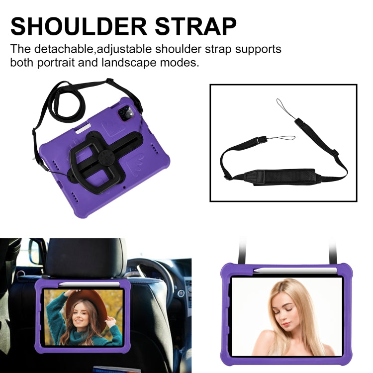 For iPad Pro 11 2025 / 2024 Shield 360 Rotation Handle EVA Shockproof PC Tablet Case