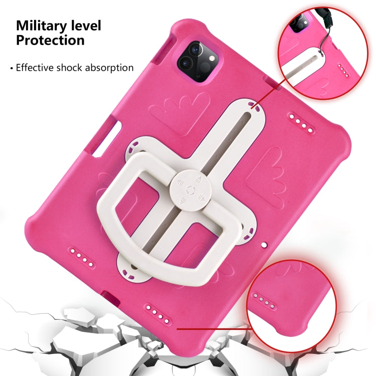 For iPad Pro 11 2025 / 2024 Shield 360 Rotation Handle EVA Shockproof PC Tablet Case