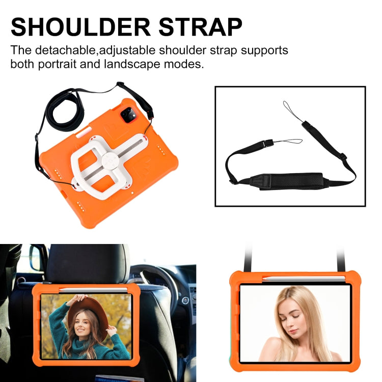 For iPad Pro 11 2025 / 2024 Shield 360 Rotation Handle EVA Shockproof PC Tablet Case