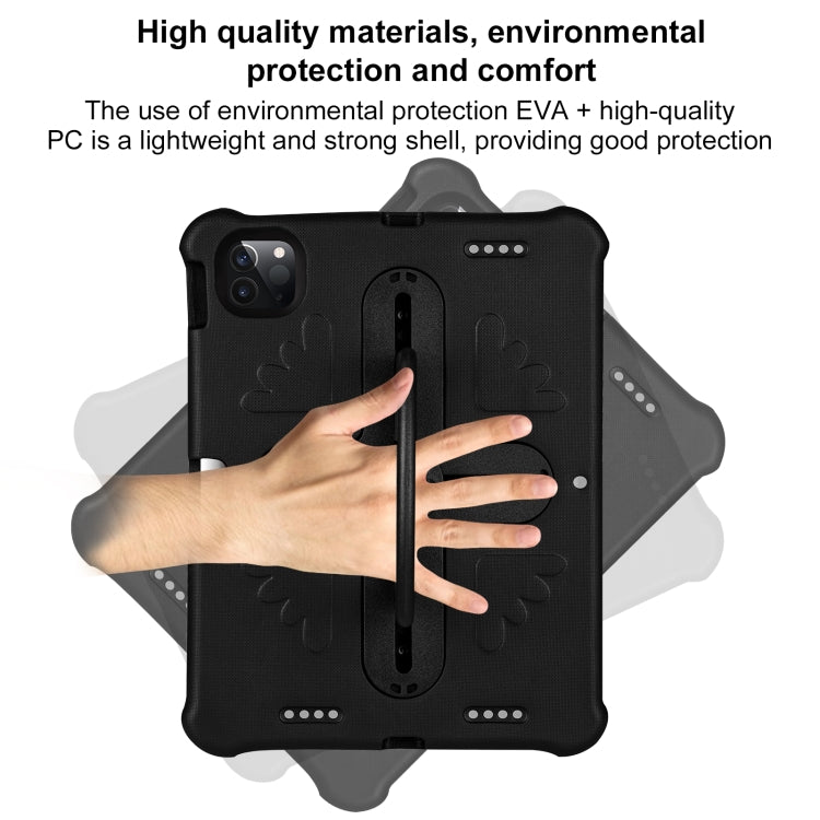 For iPad Air 11 2024  / 2025 / 2026 Shield 360 Rotation Handle EVA Shockproof PC Tablet Case