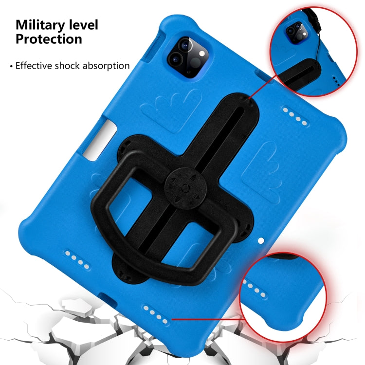 For iPad Air 11 2024  / 2025 / 2026 Shield 360 Rotation Handle EVA Shockproof PC Tablet Case