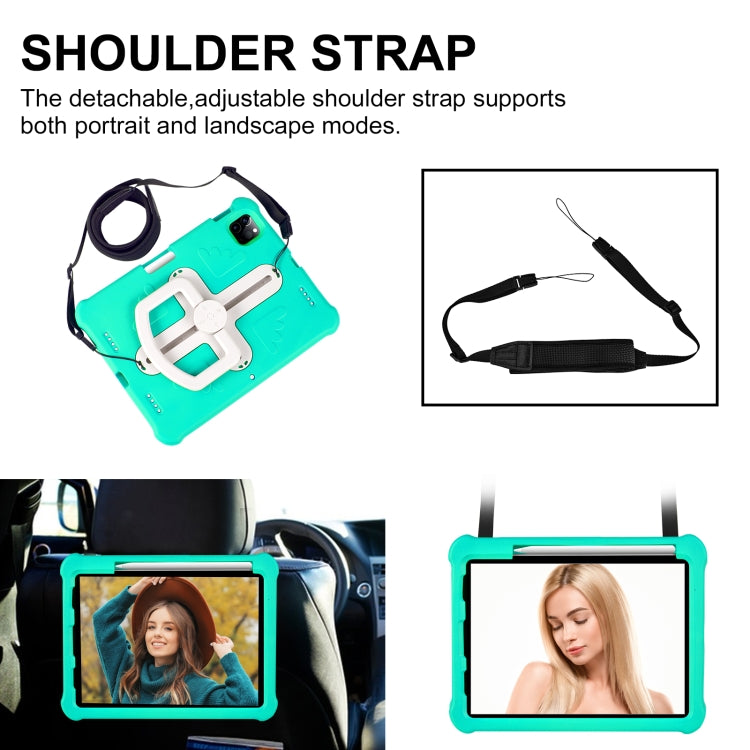 For iPad Air 11 2024  / 2025 / 2026 Shield 360 Rotation Handle EVA Shockproof PC Tablet Case