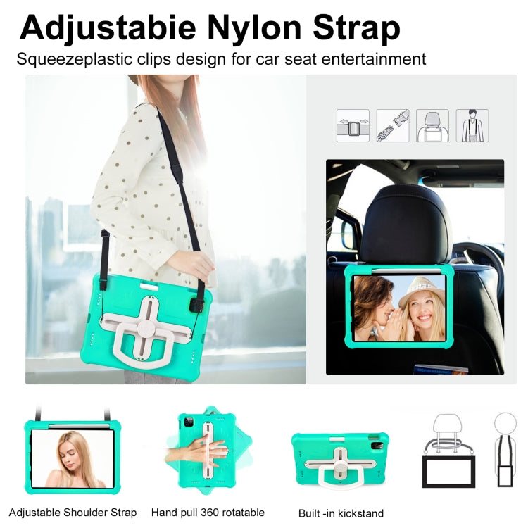 For iPad Air 11 2024  / 2025 / 2026 Shield 360 Rotation Handle EVA Shockproof PC Tablet Case