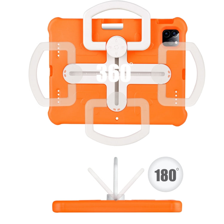 For iPad Air 11 2024  / 2025 / 2026 Shield 360 Rotation Handle EVA Shockproof PC Tablet Case