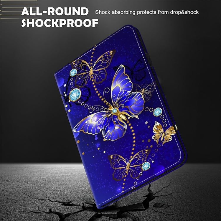 For Samsung Galaxy Tab S7 FE Crystal Texture Painted Leather Tablet Case