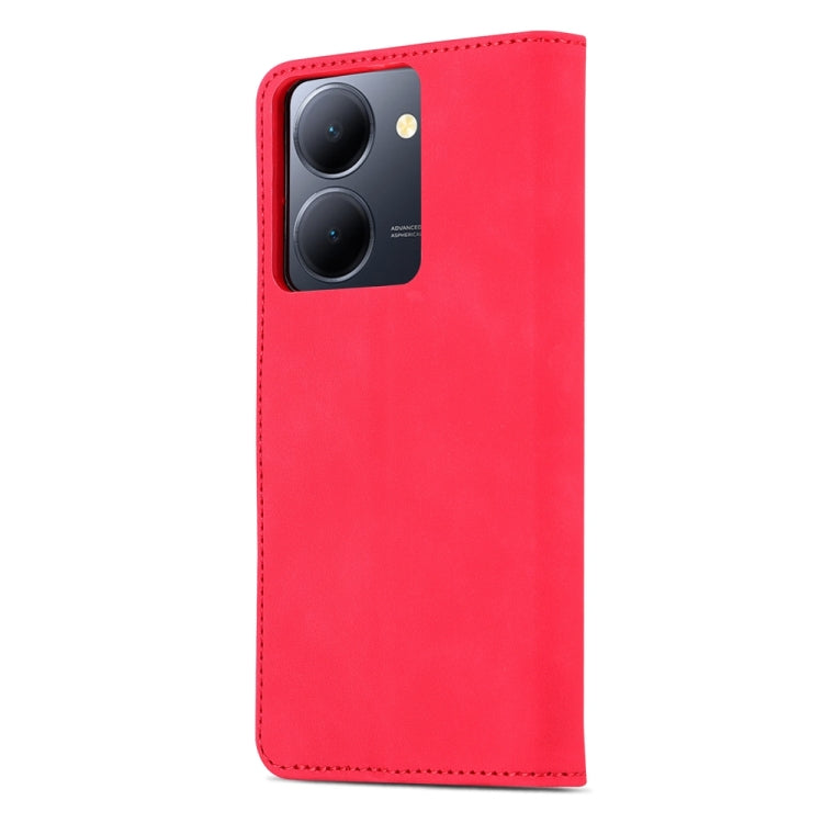 For vivo Y78 5G / Y36 / Y27 5G AZNS Skin Feel Calf Texture Flip Leather Phone Case