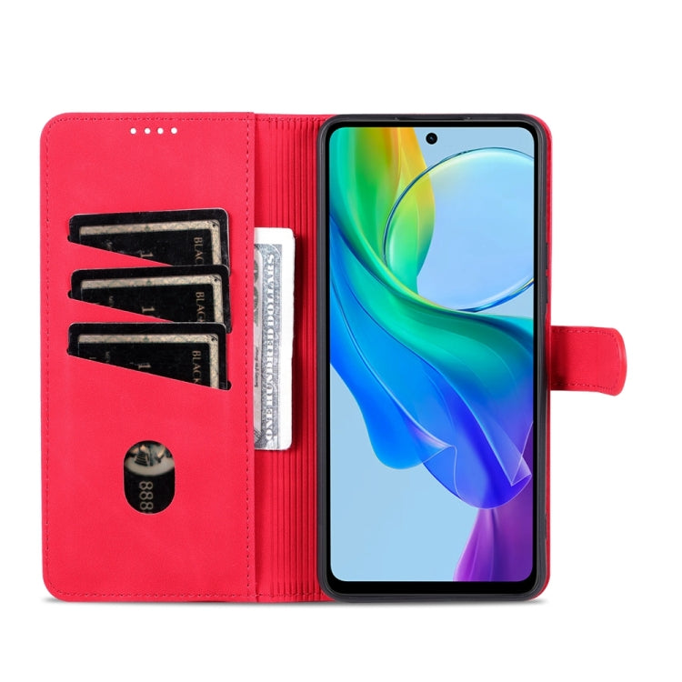 For vivo Y78 5G / Y36 / Y27 5G AZNS Skin Feel Calf Texture Flip Leather Phone Case