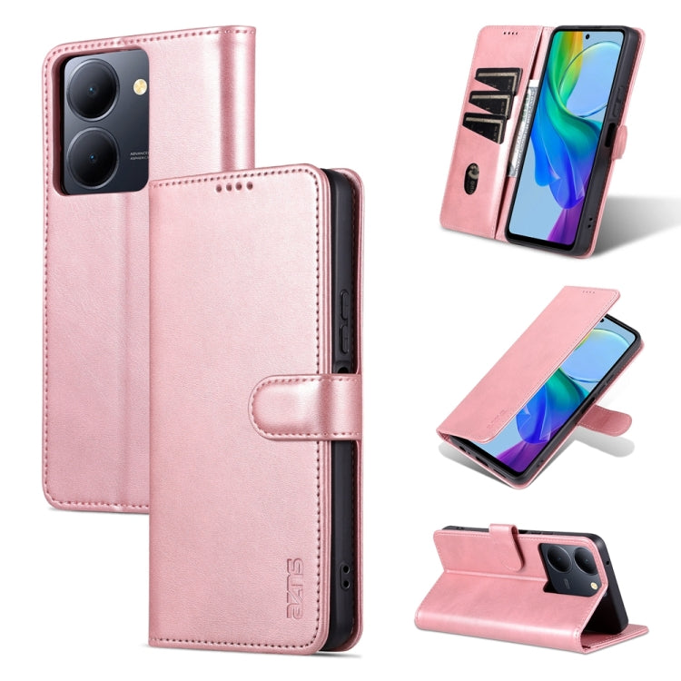 For vivo Y78 5G / Y36 / Y27 5G AZNS Skin Feel Calf Texture Flip Leather Phone Case