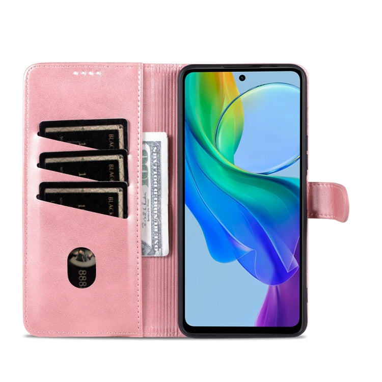 For vivo Y78 5G / Y36 / Y27 5G AZNS Skin Feel Calf Texture Flip Leather Phone Case