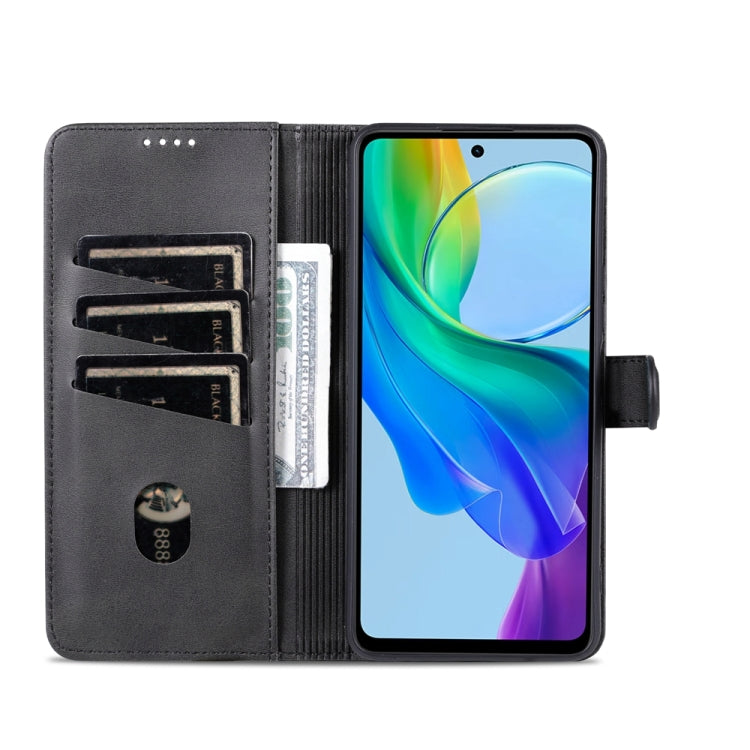 For vivo Y78 5G / Y36 / Y27 5G AZNS Skin Feel Calf Texture Flip Leather Phone Case