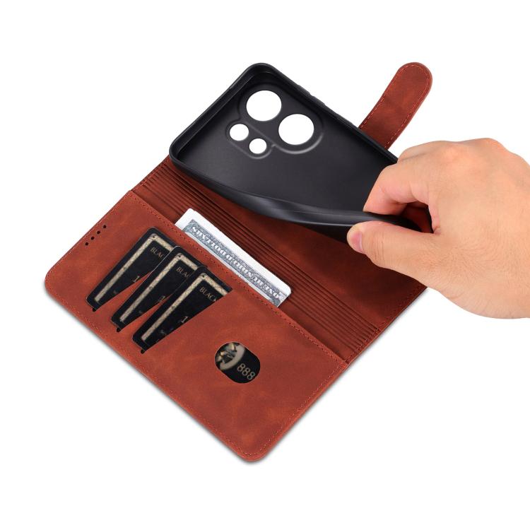 For vivo S30 AZNS Skin Feel Calf Texture Flip Leather Phone Case