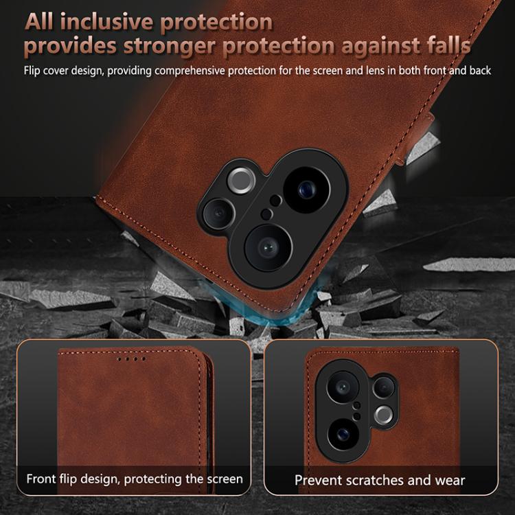 For vivo S30 Pro mini AZNS Skin Feel Calf Texture Flip Leather Phone Case