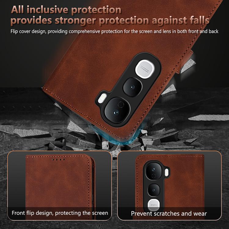 For vivo Y400 Pro 5G AZNS Skin Feel Calf Texture Flip Leather Phone Case