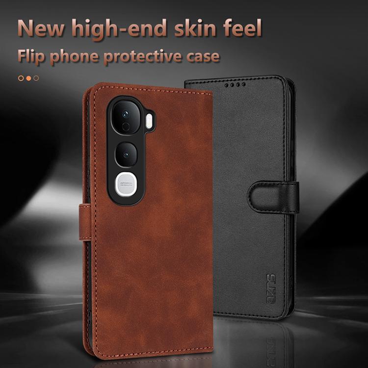 For vivo Y400 Pro 5G AZNS Skin Feel Calf Texture Flip Leather Phone Case