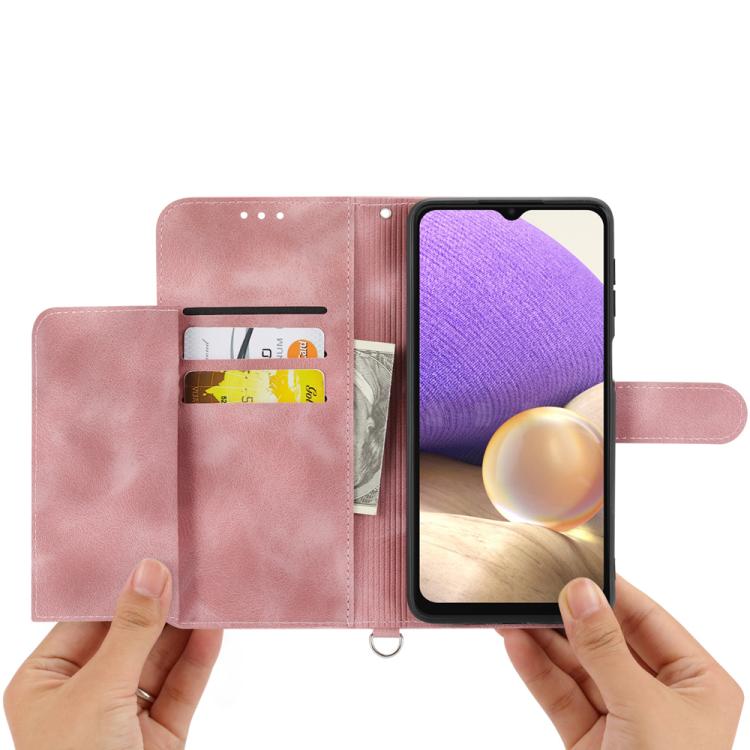 For Motorola Edge 60 Pro Skin Feel Flowers Embossed Wallet Leather Phone Case
