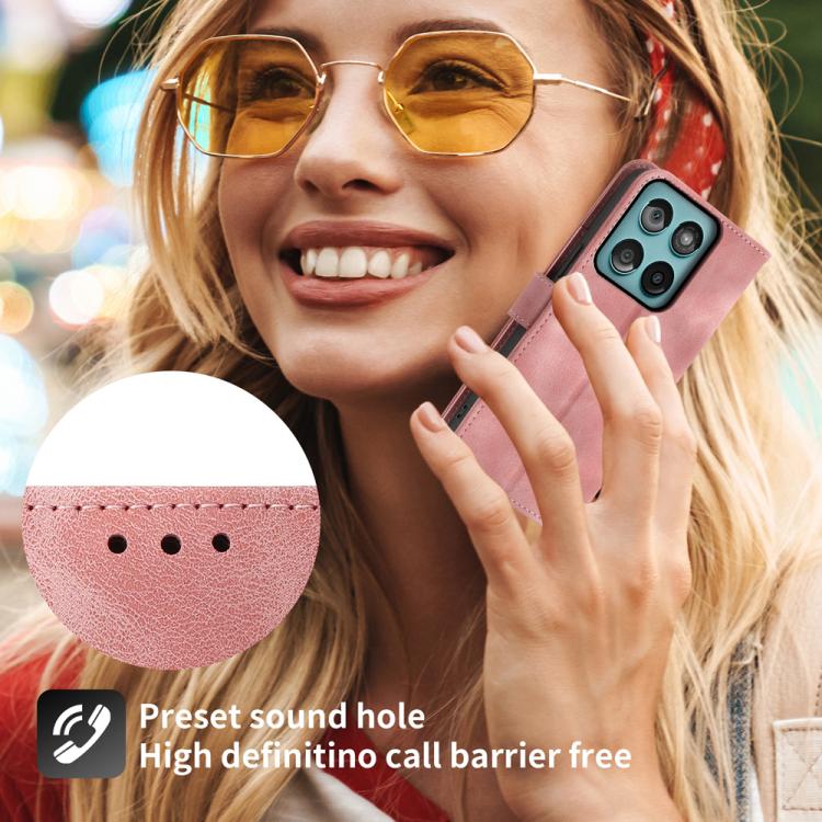 For Motorola Edge 60 Fusion Skin Feel Flowers Embossed Wallet Leather Phone Case