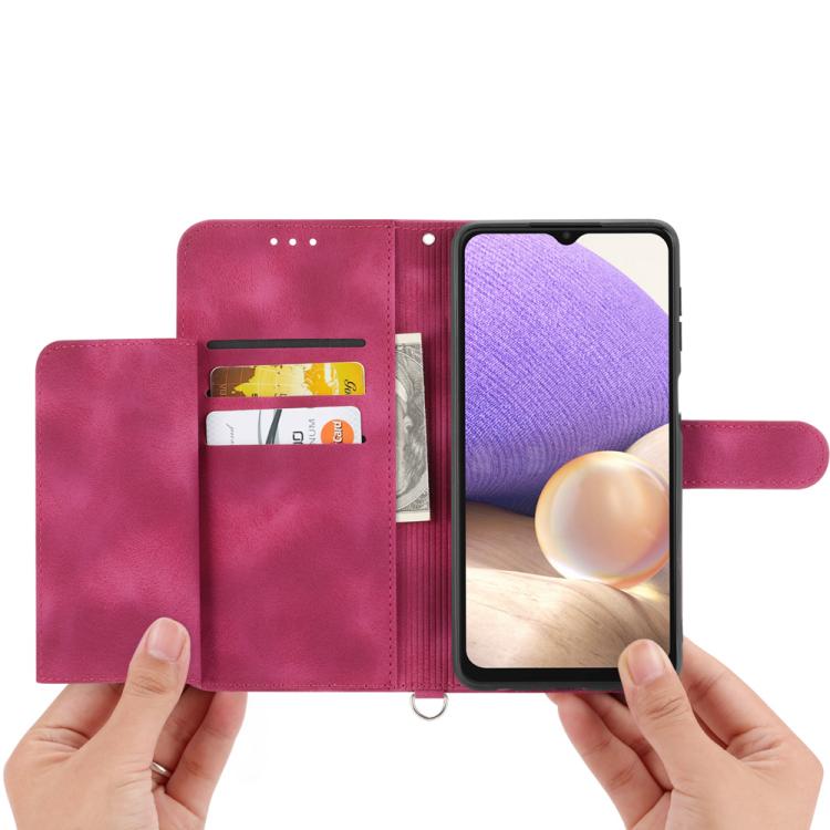 For Motorola Edge 60 Fusion Skin Feel Flowers Embossed Wallet Leather Phone Case