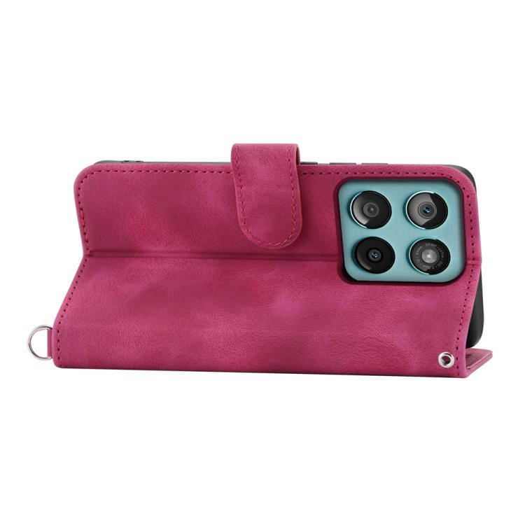 For Motorola Edge 60 Fusion Skin Feel Flowers Embossed Wallet Leather Phone Case