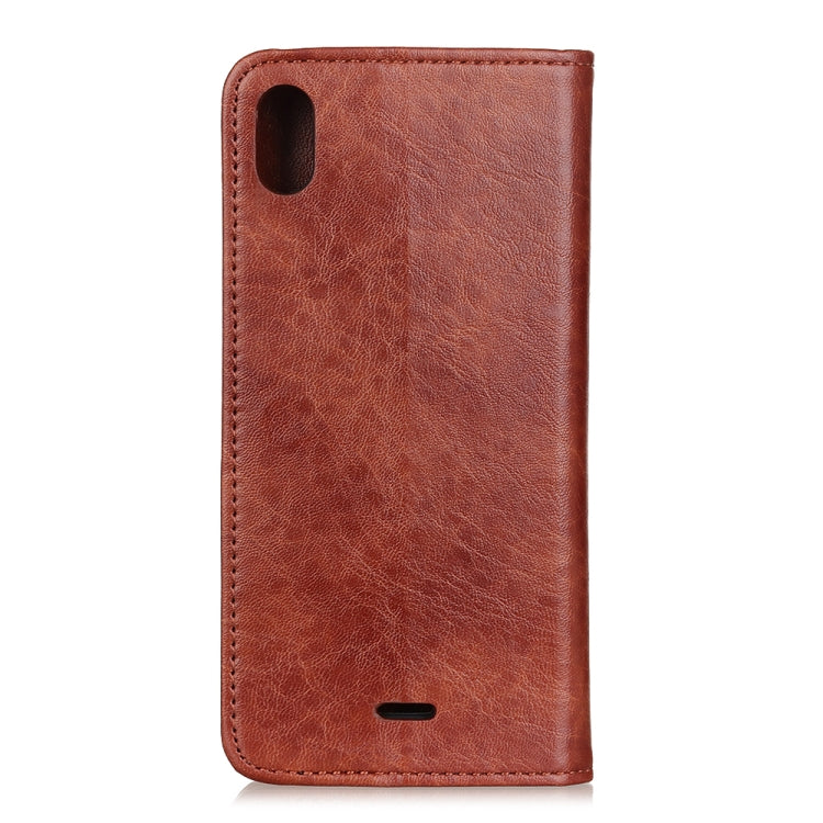 For Wiko Y61 Magnetic Crazy Horse Texture Horizontal Flip Leather Case with Holder & Card Slots & Wallet