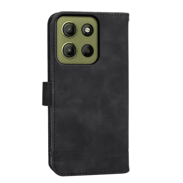 For Motorola Moto G15 Dierfeng Dream Line TPU Hybrid PU Leather Phone Case