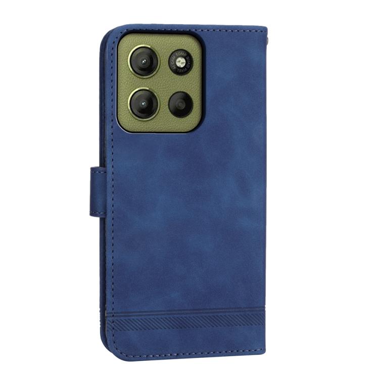 For Motorola Moto G15 Dierfeng Dream Line TPU Hybrid PU Leather Phone Case