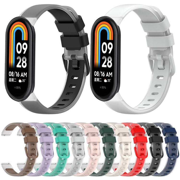 12mm Universal Two Color Transparent Silicone Watch Band