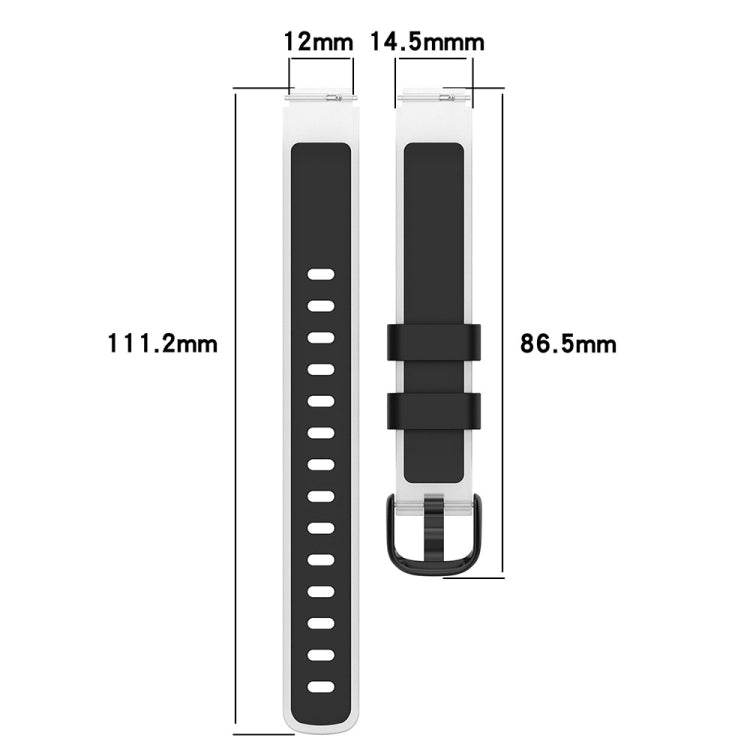 12mm Universal Two Color Transparent Silicone Watch Band