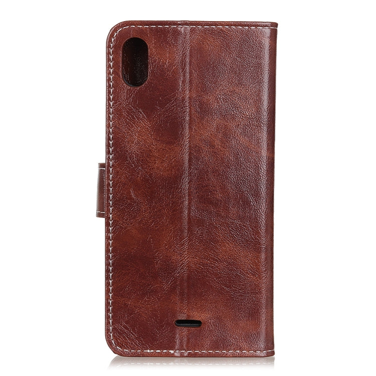 For Wiko Y61 Retro Crazy Horse Texture Horizontal Flip Leather Case with Holder & Card Slots & Photo Frame & Wallet
