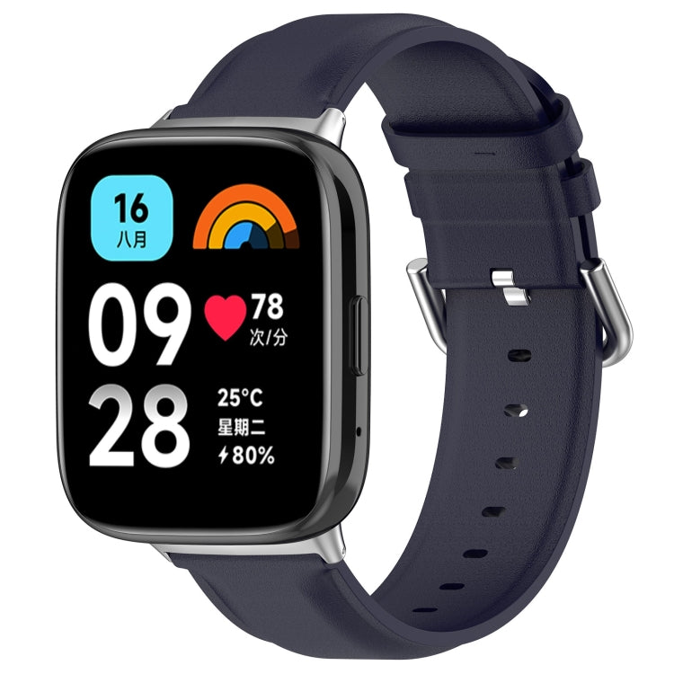 For Redmi Watch 3 Lite / Watch 3 Active Leather Replacement Watch Band