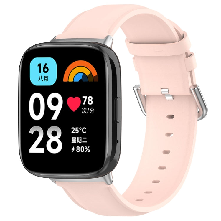 For Redmi Watch 3 Lite / Watch 3 Active Leather Replacement Watch Band