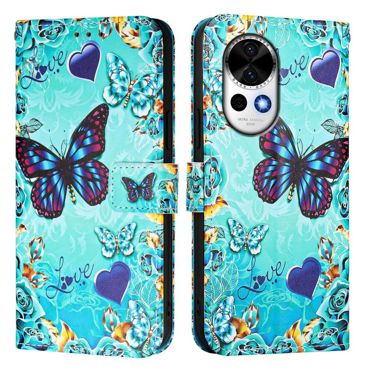 For Huawei nova 13 / nova 12 Colored Drawing Pattern Plain Weave Leather Phone Case