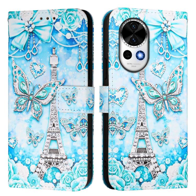 For Huawei nova 13 / nova 12 Colored Drawing Pattern Plain Weave Leather Phone Case