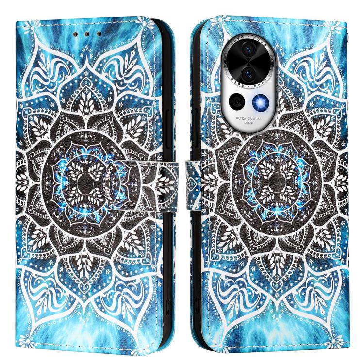 For Huawei nova 13 / nova 12 Colored Drawing Pattern Plain Weave Leather Phone Case