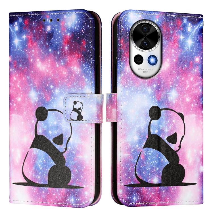 For Huawei nova 13 / nova 12 Colored Drawing Pattern Plain Weave Leather Phone Case