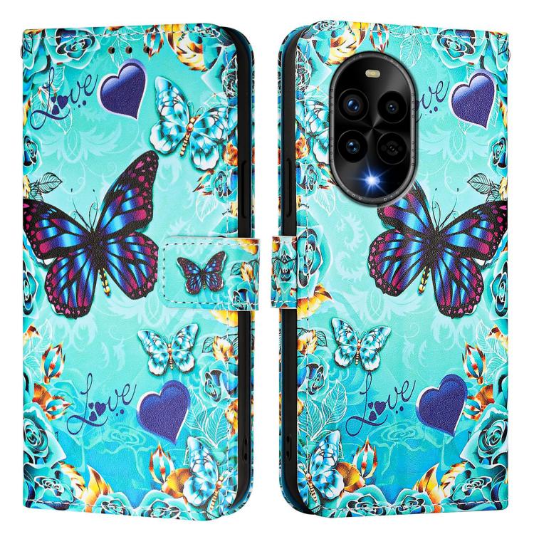 For Huawei nova 13 Pro Colored Drawing Pattern Plain Weave Leather Phone Case