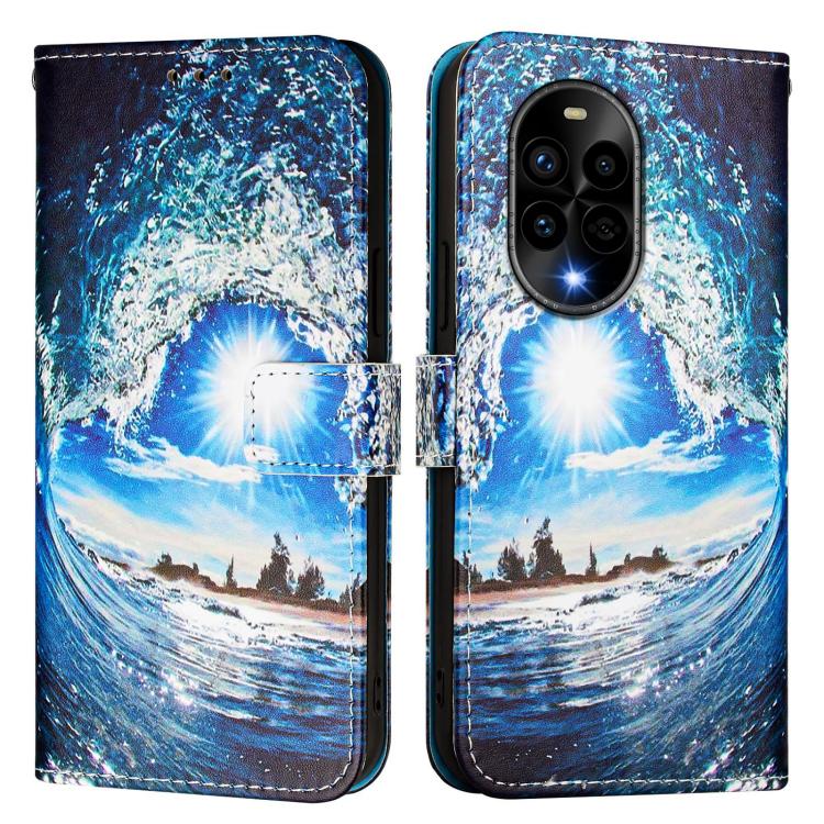 For Huawei nova 13 Pro Colored Drawing Pattern Plain Weave Leather Phone Case