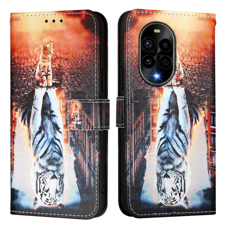 For Huawei nova 13 Pro Colored Drawing Pattern Plain Weave Leather Phone Case
