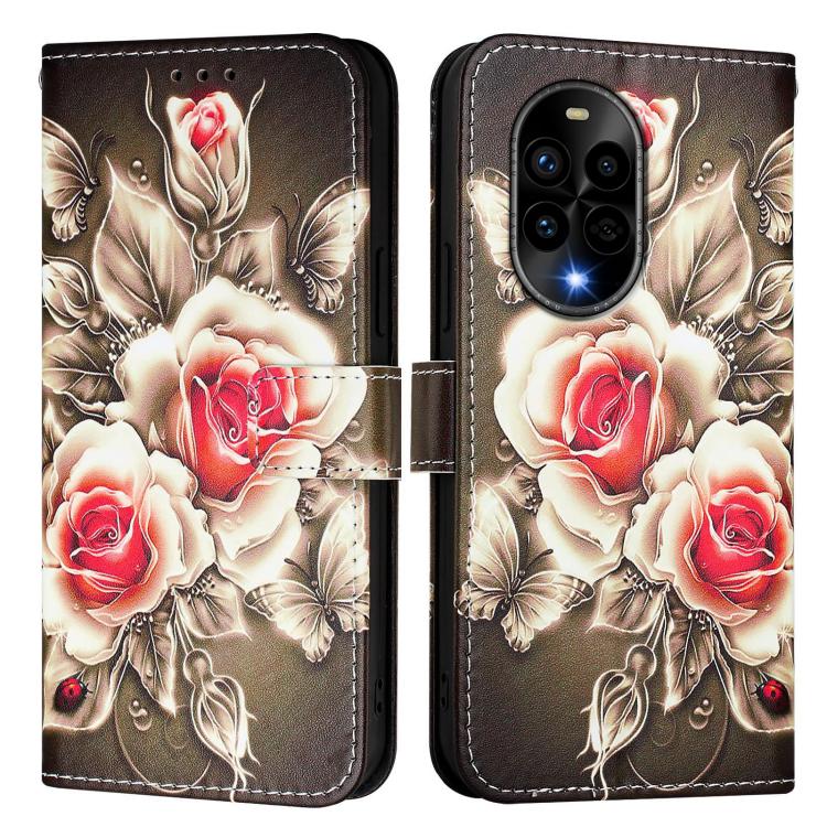 For Huawei nova 13 Pro Colored Drawing Pattern Plain Weave Leather Phone Case