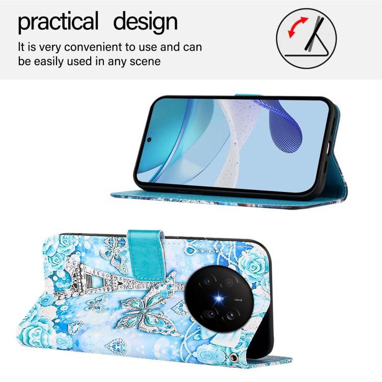 For Huawei Mate 70 Air Colored Drawing Pattern Plain Weave Leather Phone Case