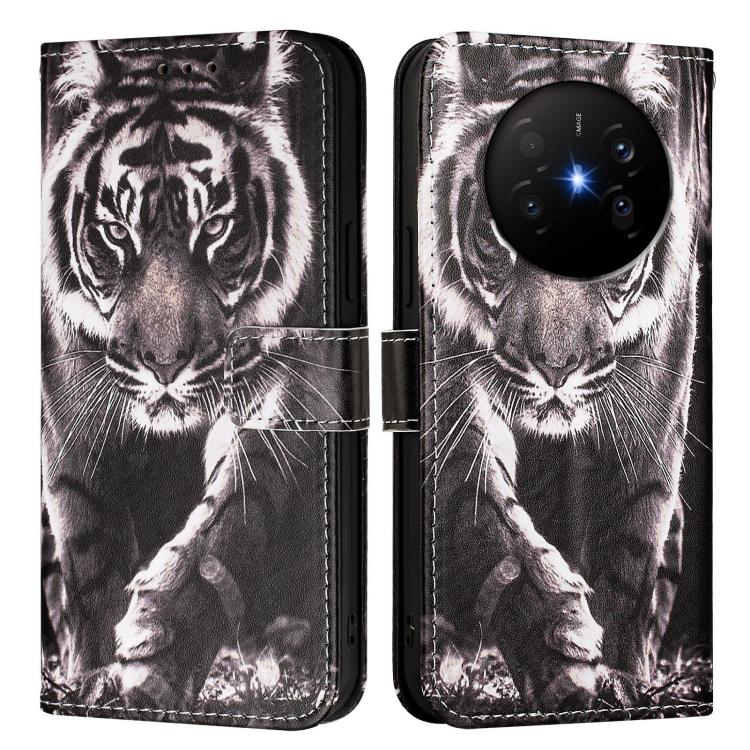 For Huawei Mate 70 Air Colored Drawing Pattern Plain Weave Leather Phone Case
