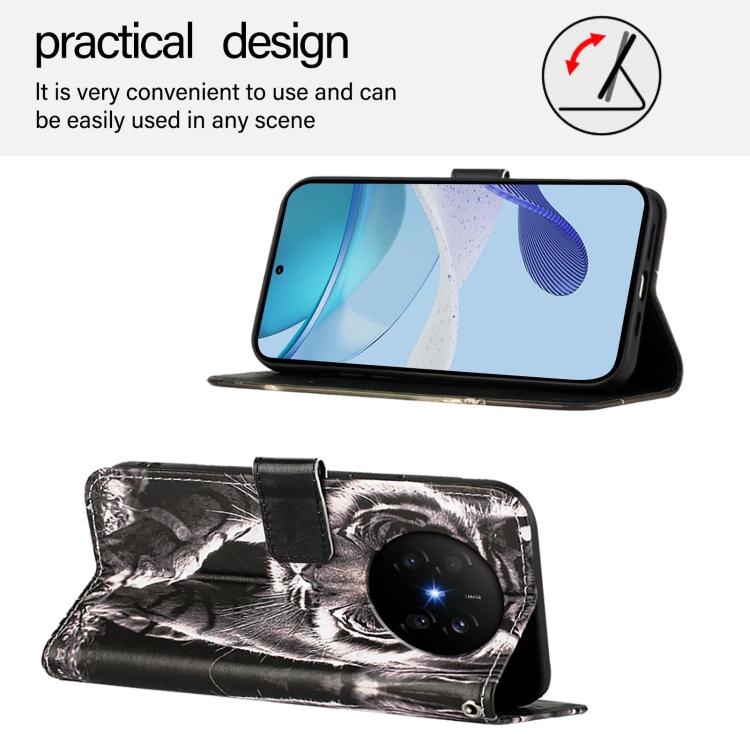 For Huawei Mate 70 Air Colored Drawing Pattern Plain Weave Leather Phone Case