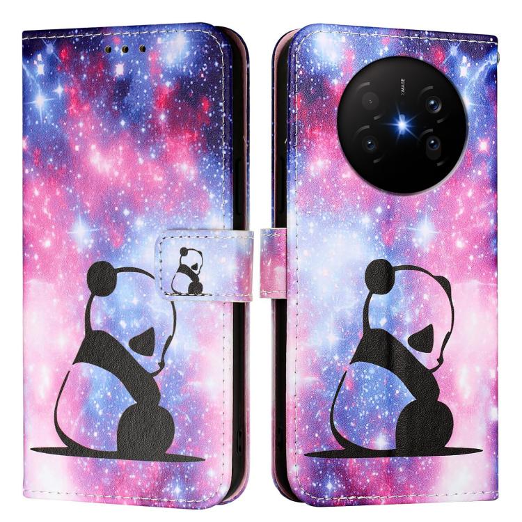 For Huawei Mate 70 Air Colored Drawing Pattern Plain Weave Leather Phone Case