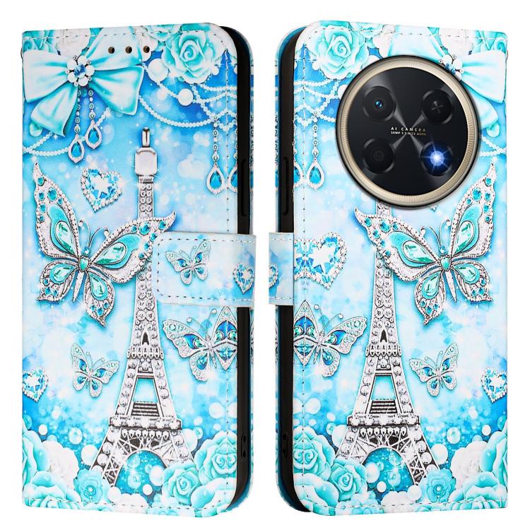 For Huawei Pura 90 Pro Max Colored Drawing Pattern Plain Weave Leather Phone Case
