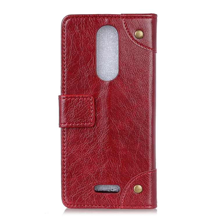For Wiko SUNNY 5 Copper Buckle Nappa Texture Horizontal Flip Leather Case with Holder & Card Slots & Wallet