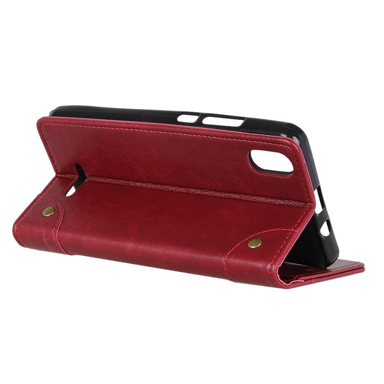 For Wiko Y61 Copper Buckle Nappa Texture Horizontal Flip Leather Case with Holder & Card Slots & Wallet