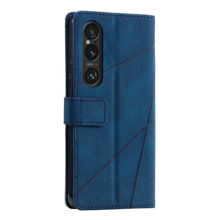For Sony Xperia 1 VI Skin Feel Splicing Leather Phone Case