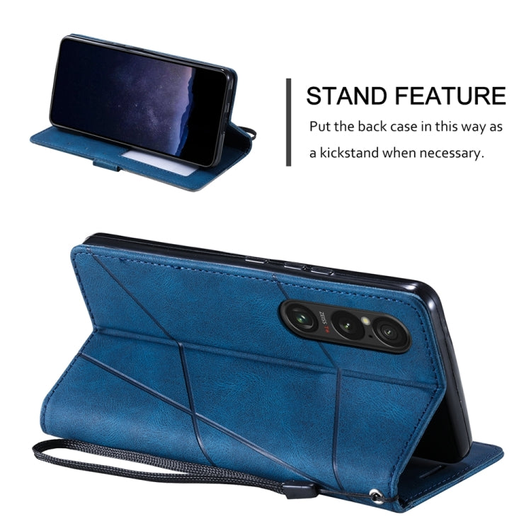 For Sony Xperia 1 VI Skin Feel Splicing Leather Phone Case