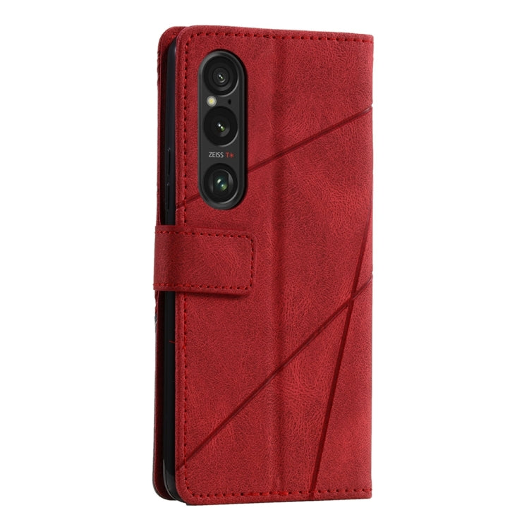 For Sony Xperia 1 VI Skin Feel Splicing Leather Phone Case